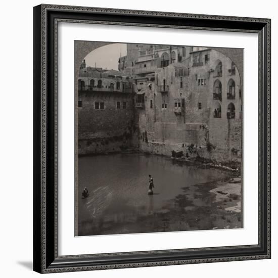 'The Pool of Hezekiah, Jerusalem', c1900-Unknown-Framed Photographic Print