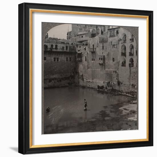 'The Pool of Hezekiah, Jerusalem', c1900-Unknown-Framed Photographic Print