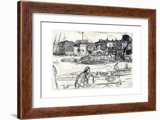 The Pool of London, 1859, (1904)-James Abbott McNeill Whistler-Framed Giclee Print