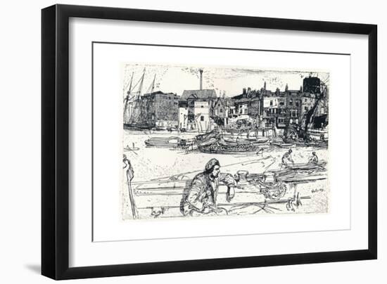 The Pool of London, 1859, (1904)-James Abbott McNeill Whistler-Framed Giclee Print