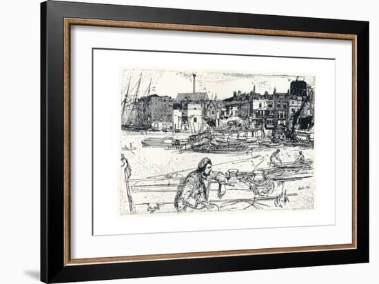 The Pool of London, 1859, (1904)-James Abbott McNeill Whistler-Framed Giclee Print