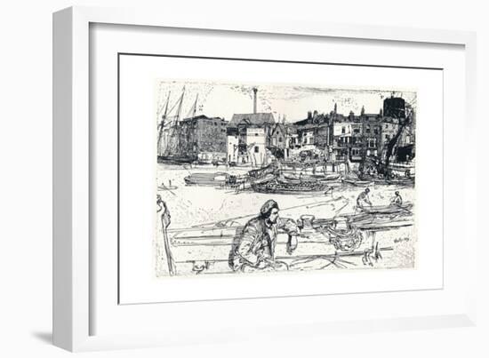 The Pool of London, 1859, (1904)-James Abbott McNeill Whistler-Framed Giclee Print