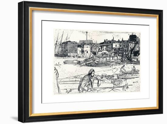 The Pool of London, 1859, (1904)-James Abbott McNeill Whistler-Framed Giclee Print