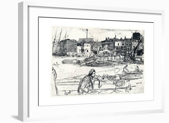 The Pool of London, 1859, (1904)-James Abbott McNeill Whistler-Framed Giclee Print