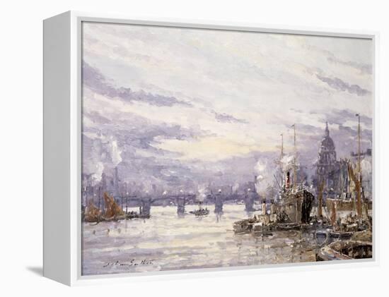 The Pool of London, C.1895-John Sutton-Framed Premier Image Canvas