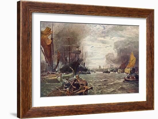 The Pool of London - from painting by Vicat Cole-George Vicat Cole-Framed Giclee Print