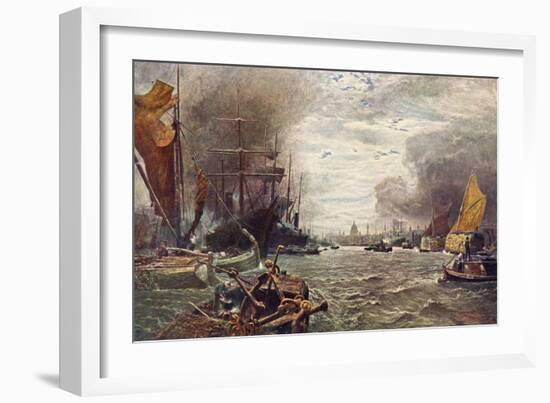 The Pool of London - from painting by Vicat Cole-George Vicat Cole-Framed Giclee Print