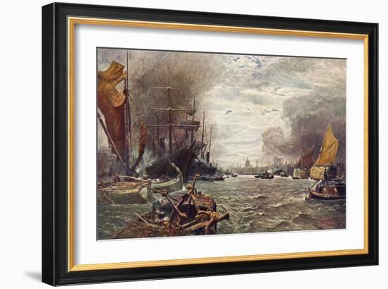 The Pool of London - from painting by Vicat Cole-George Vicat Cole-Framed Giclee Print