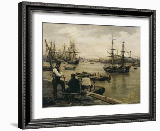 The Pool of London-Matthew White Ridley-Framed Giclee Print