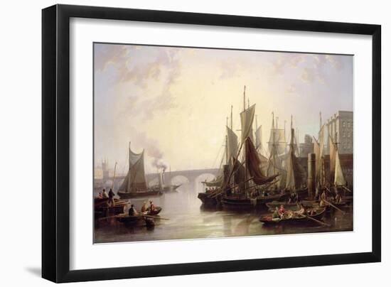 The Pool of London-John Wilson Carmichael-Framed Giclee Print