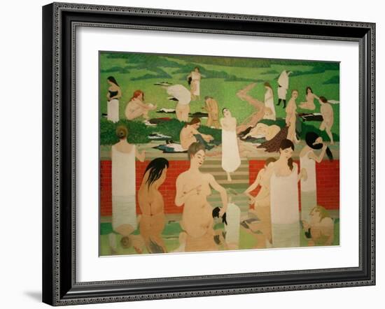 The Pool on a Summer's Eve-Félix Vallotton-Framed Giclee Print