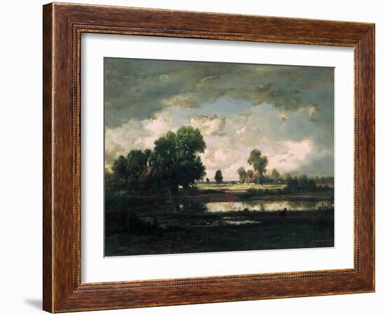 The Pool with a Stormy Sky, C.1865-7-Henri Rousseau-Framed Giclee Print