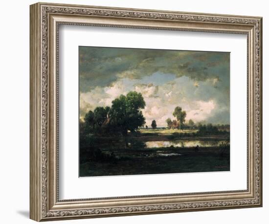 The Pool with a Stormy Sky, C.1865-7-Henri Rousseau-Framed Giclee Print