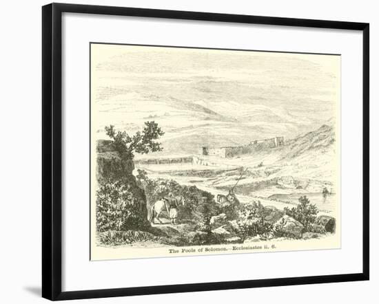 The Pools of Solomon, Ecclesiastes, Ii, 6-null-Framed Giclee Print