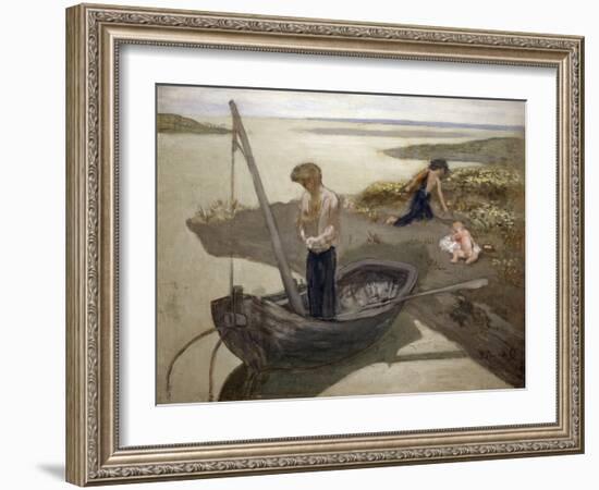 The Poor Fisherman, 1879-Pierre Puvis de Chavannes-Framed Giclee Print