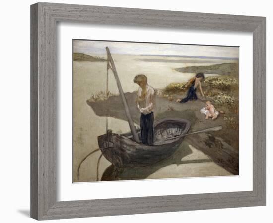 The Poor Fisherman, 1879-Pierre Puvis de Chavannes-Framed Giclee Print