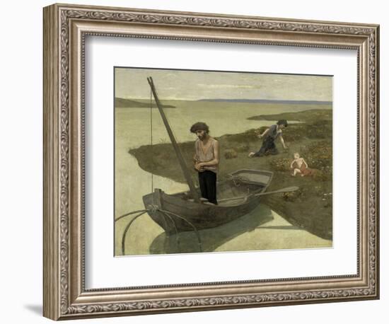 The Poor Fisherman, c.1881-Pierre Puvis de Chavannes-Framed Giclee Print