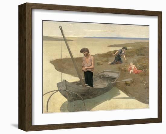 The Poor Fisherman-Pierre Puvis de Chavannes-Framed Giclee Print