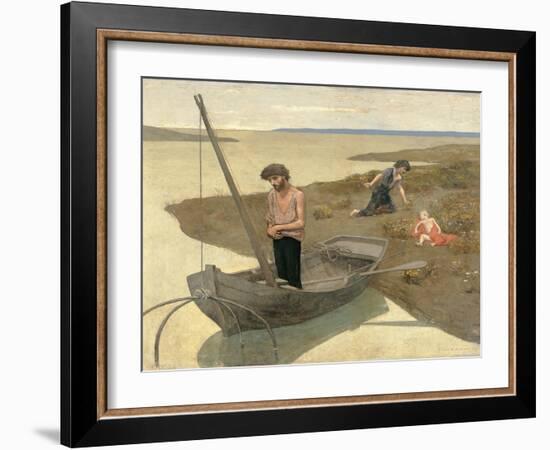 The Poor Fisherman-Pierre Puvis de Chavannes-Framed Giclee Print