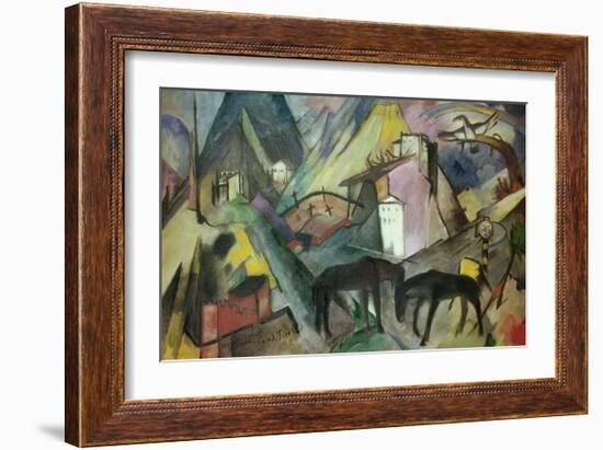 The Poor Land of Tyrol-Franz Marc-Framed Giclee Print