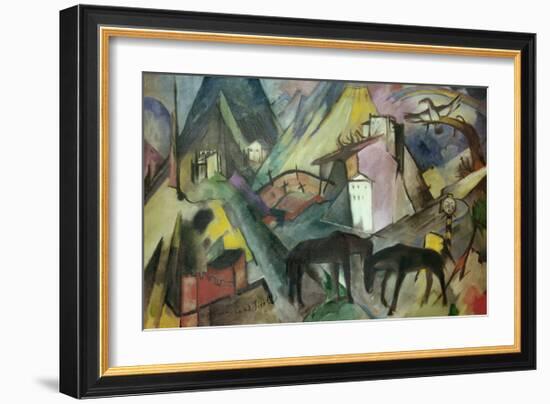 The Poor Land of Tyrol-Franz Marc-Framed Giclee Print