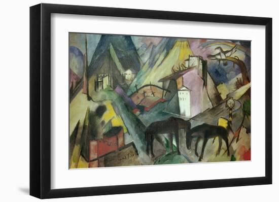 The Poor Land of Tyrol-Franz Marc-Framed Giclee Print