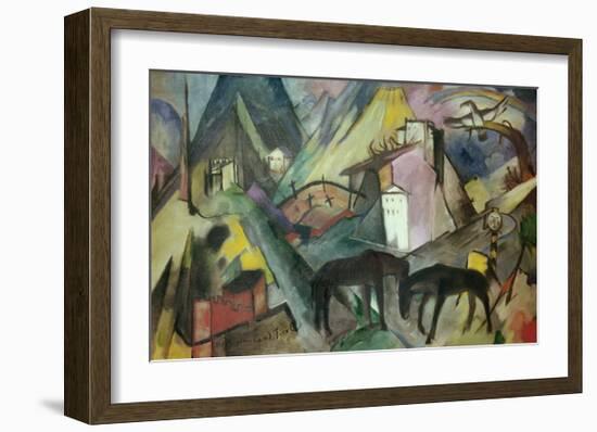 The Poor Land of Tyrol-Franz Marc-Framed Giclee Print