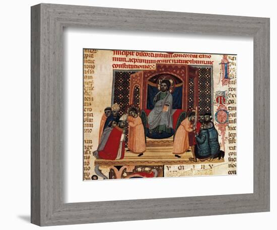 The Pope and the Emperor-null-Framed Giclee Print