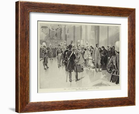 The Pope Blessing the French Pilgrims in Rome-Oswaldo Tofani-Framed Giclee Print