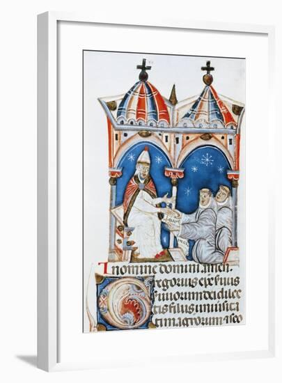 The Pope Delivering the Decretals-null-Framed Giclee Print