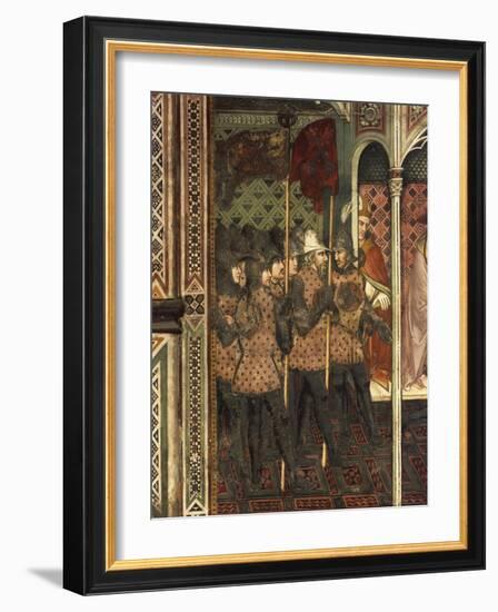 The Pope Handing His Sword over to the Doge Ziani, Scene from the Stories of Alexander III-Spinello Aretino-Framed Giclee Print