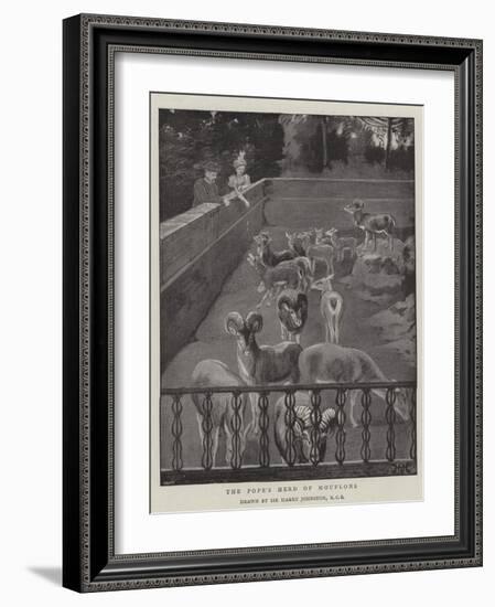 The Pope's Herd of Mouflons-Harry Hamilton Johnston-Framed Giclee Print
