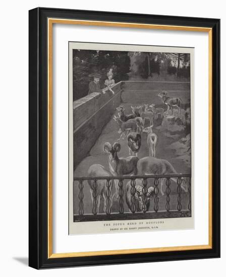 The Pope's Herd of Mouflons-Harry Hamilton Johnston-Framed Giclee Print