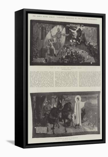 The Pope's Silver Jubilee, Tapestries Presented by the French Government-Jean Paul Laurens-Framed Premier Image Canvas