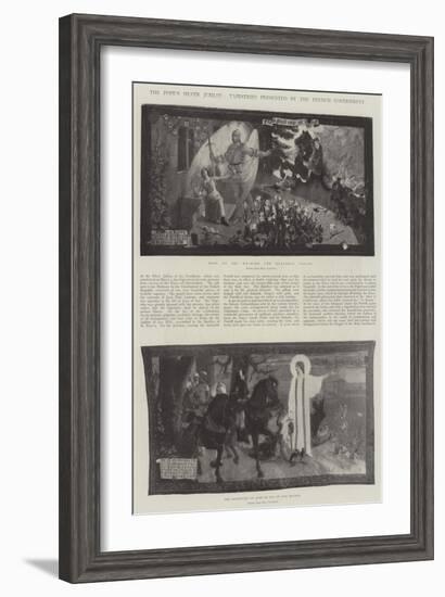 The Pope's Silver Jubilee, Tapestries Presented by the French Government-Jean Paul Laurens-Framed Giclee Print