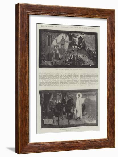 The Pope's Silver Jubilee, Tapestries Presented by the French Government-Jean Paul Laurens-Framed Giclee Print