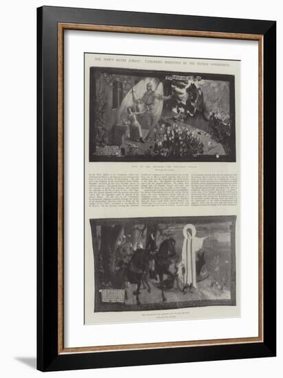 The Pope's Silver Jubilee, Tapestries Presented by the French Government-Jean Paul Laurens-Framed Giclee Print