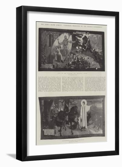 The Pope's Silver Jubilee, Tapestries Presented by the French Government-Jean Paul Laurens-Framed Giclee Print