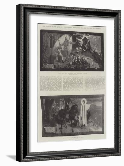 The Pope's Silver Jubilee, Tapestries Presented by the French Government-Jean Paul Laurens-Framed Giclee Print