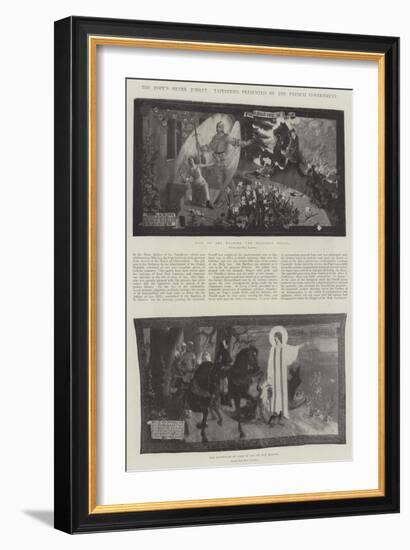 The Pope's Silver Jubilee, Tapestries Presented by the French Government-Jean Paul Laurens-Framed Giclee Print