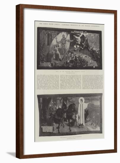 The Pope's Silver Jubilee, Tapestries Presented by the French Government-Jean Paul Laurens-Framed Giclee Print