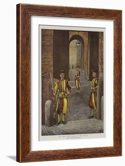 The Pope's Swiss Guards at the Vatican-Harry Hamilton Johnston-Framed Giclee Print
