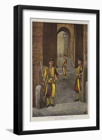 The Pope's Swiss Guards at the Vatican-Harry Hamilton Johnston-Framed Giclee Print