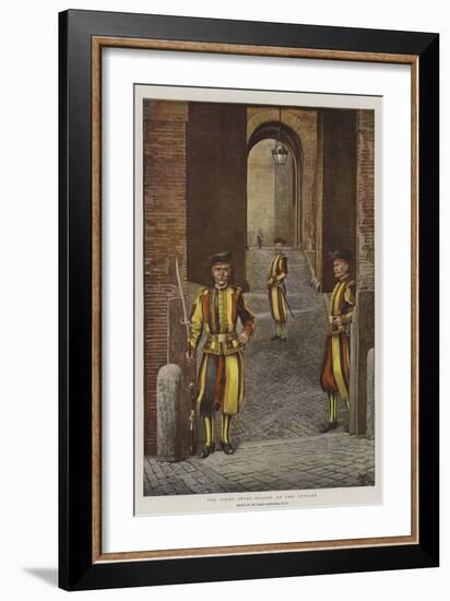 The Pope's Swiss Guards at the Vatican-Harry Hamilton Johnston-Framed Giclee Print