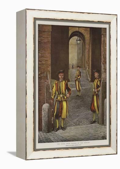 The Pope's Swiss Guards at the Vatican-Harry Hamilton Johnston-Framed Premier Image Canvas