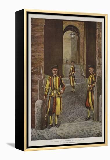 The Pope's Swiss Guards at the Vatican-Harry Hamilton Johnston-Framed Premier Image Canvas