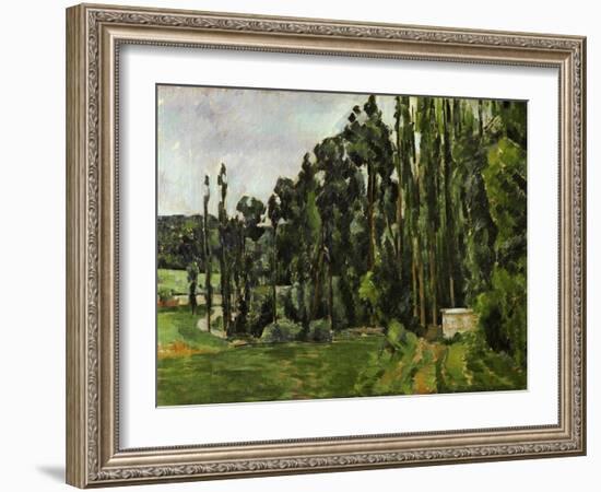 The Poplars, 1879-1882-Paul Cézanne-Framed Giclee Print