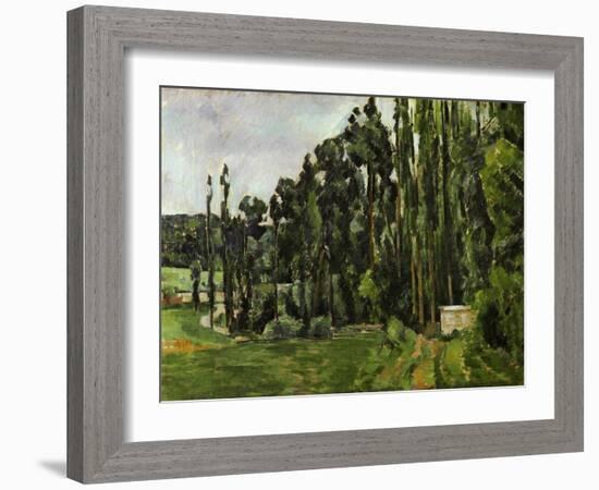 The Poplars, 1879-1882-Paul Cézanne-Framed Giclee Print
