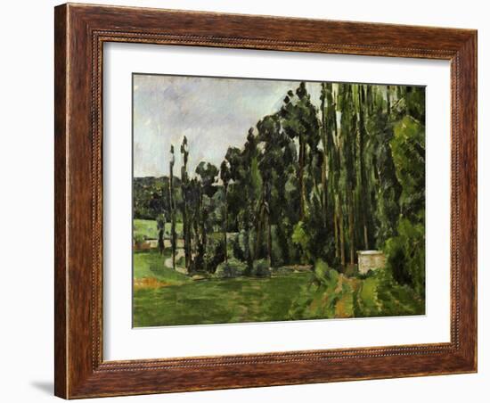 The Poplars, 1879-1882-Paul Cézanne-Framed Giclee Print