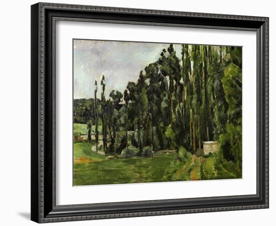 The Poplars, 1879-1882-Paul Cézanne-Framed Giclee Print